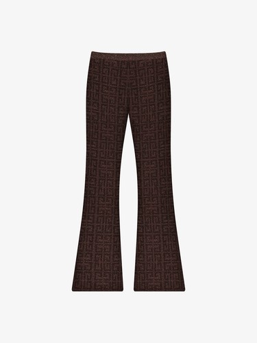 GIVENCHY WOMEN'S BRONZE WIDE-LEG PATTERNED TROUSERS MSRP $1890