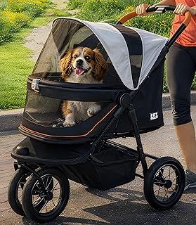 Pet Gear No-Zip Jogger Pet Stroller for Cats/Dogs, Salt, Extra Large | Zipperless Entry