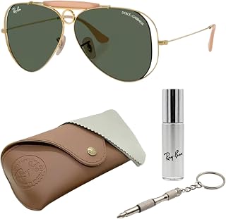 Ray-Ban x Dolce Gabbana Edition RB3138M SHOOTER Aviator Sunglass with Kit