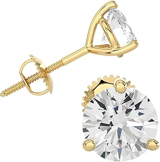Privosa - Lab Grown Diamond Stud Earrings in 14K Gold | 0.25-6.00 Carat. D-E, VVS1-VVS2 clarity