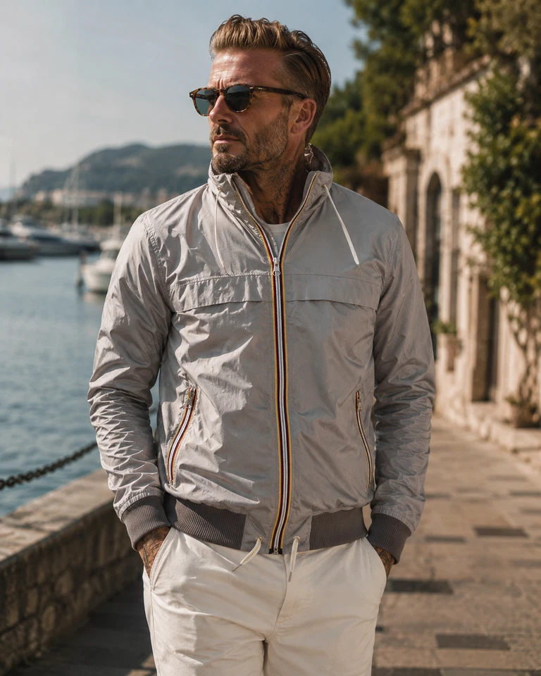 Gold Bunny Mens Lightweight Hooded Windbreaker