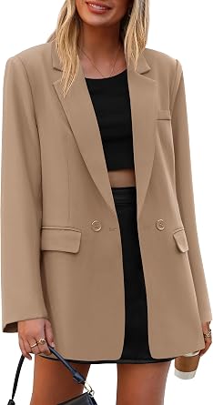 PRETTYGARDEN Women's Fall Business Casual Oversized Blazers