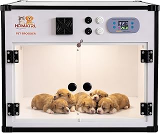 Puppy Incubator Large Intelligent Constant Temperature Pet Brooder with Air-Warming Design, Timed Ventilation