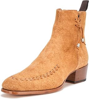 John Varvatos mens Tom Petty Suede Zip Boot