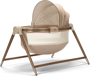 Maxi-Cosi Sibia Bassinet, CryAssist AI Cry Translation, Cozy Mattress Pad, Machine-Washable Cover