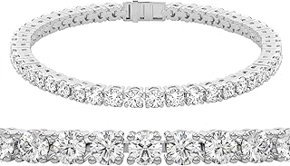 02 Carat-50 Carat IGI Certified Lab Grown Diamond Bracelet Line 7" | 925 Sterling Silver
