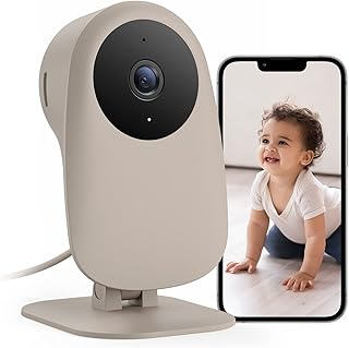 nooie Baby Monitor with Crying Detection, Camera and Audio 1080P Night Vision Motion and Sound Detection 2.4G WiFi Home Security
