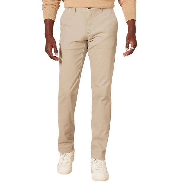 Essentials Men's Classic-Fit Casual Chino Khaki Pant