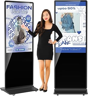 49 inch Indoor Digital Signage 4K Touchscreen IPS Floor Standing Digital Kiosks Interactive Displays with WiFi HDMI/USB Input
