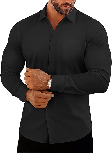 COOFANDY Mens Quarter Zip Pullover Golf Shirts Casual Mock Neck Sweatshirt